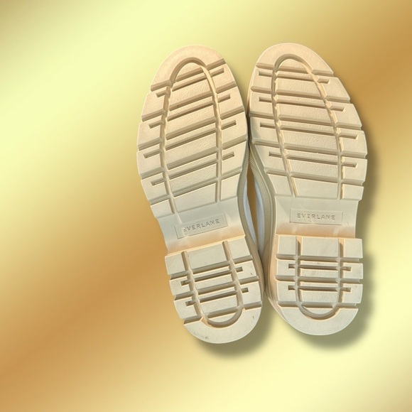 Everlane Women’s Cotton Canvas Gum Sole Utility Boot in White & Cream Size 8.5 - Picture 14 of 16